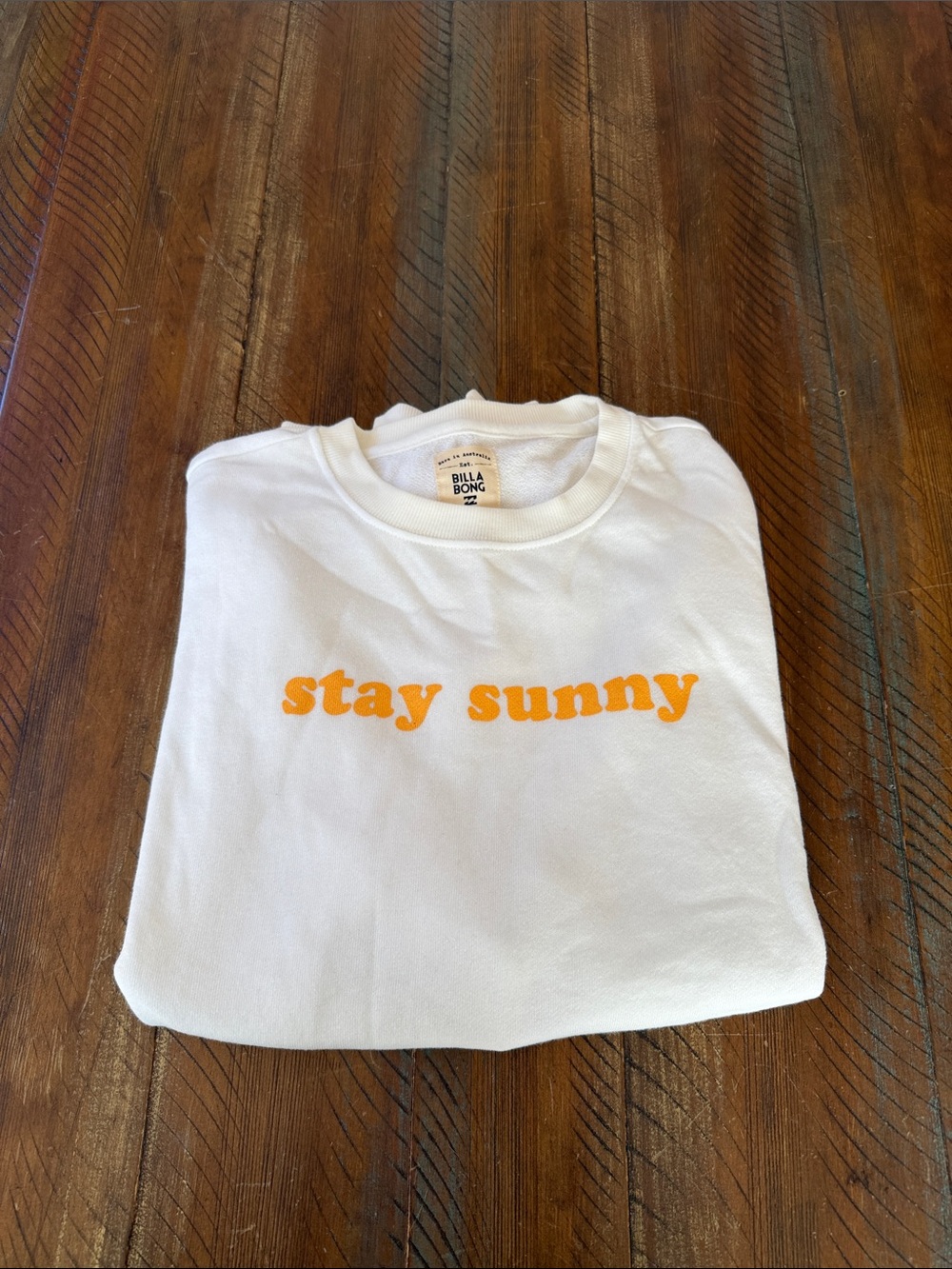 Women’s Billabong Stay Sunny Sweatshirt Top New Large NWT